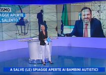 Sindaco di Salve su Rai 1 spiega aperture spiagge bambini autistici