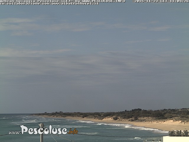 Salento Plage webcam pescoluse Pouilles